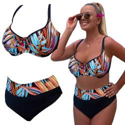 NOVELLA – La Palma 2401- Bikini Damen Set mit Bügel - elastische Bademode Damen Bikini Set -Zweiteiliger Badeanzug - SIZE: 80F/40 von NOVELLA