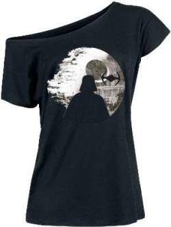 Star Wars Vader Death Star Damen-Loose-Shirt schwarz, Größe:M von NP Nastrovje Potsdam