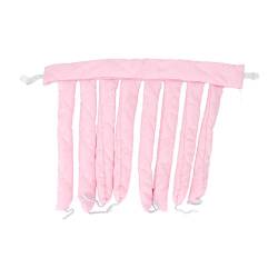 NSXAYIWE Hitzeloser Lockenwickler, Schlafendes Haar-Locken-Styling-Rollenband, Hitzefreies Locken-Stirnband, Kein Hitze-Locken-Stirnband, Kompatibel Für Frauen Und Mädchen, Extra Langes Haar(Rosa) von NSXAYIWE