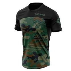 NUNOMO Herren Mountainbike MTB Top Kurzarm Atmungsaktiv Bequem Weich Feuchtigkeitstransport Radtrikot?Kurzarmtrikot Für MTB Rennrad/Multisport/Fitness/rocknend (TYP-3,L) von NUNOMO