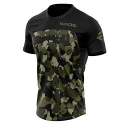 NUNOMO Herren Mountainbike MTB Top Kurzarm Atmungsaktiv Bequem Weich Feuchtigkeitstransport Radtrikot?Kurzarmtrikot Für MTB Rennrad/Multisport/Fitness/rocknend (TYP-7,XXL) von NUNOMO