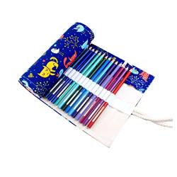 NUOBESTY stifte aufbewahrung Stift aufbewahrung Pencil case stylofon stiftetasche Stift etuie Stiftehalter stifttaschenlampe Rollo Mäppchen Stifthalter Aufbewahrungskiste Männer und Frauen von NUOBESTY