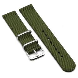 NUZIXINXW 20 mm Nylon-Uhrenarmband, 22 mm, 18 mm, einfarbig, Uhrenbänder für Smartwatch, ArmyGreen, 18 mm von NUZIXINXW