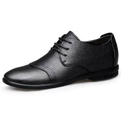 NVNVNMM Oxford Schuhe Herren Abendkleid Schuhe Oxfords Für Männer Mode Schuhe Klassische Split Leder Party Casual Herren Schuhe(Black,8-US) von NVNVNMM