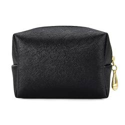 Kosmetiktasche, PU-Make-up-Tasche, wasserdicht, Reisetasche, Make-up-Tasche, Damen-Geldbörse, Clutch für Damen und Mädchen, Schwarz von NYCEMAKEUP