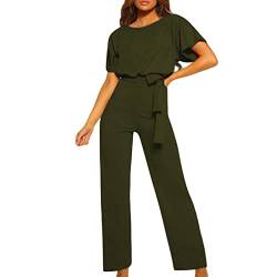 NaLatia Damen Elegant Jumpsuit Overall Hosenanzug Playsuit Romper Festlich Sommer O-Ausschnitt von NaLatia