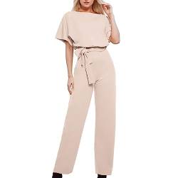 NaLatia Damen Elegant Jumpsuit Overall Hosenanzug Playsuit Romper Festlich Sommer O-Ausschnitt von NaLatia