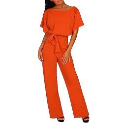 NaLatia Damen Elegant Jumpsuit Overall Hosenanzug Playsuit Romper Festlich Sommer O-Ausschnitt von NaLatia