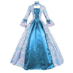 NaLatia Kostüm Damen Renaissance Prinzessin Kleider Rokoko Kleidung Lolita Kleidung Viktorianisches Königin Maxi Kleider Elegant Abendkleider Cocktailkleid Party Kleid von NaLatia