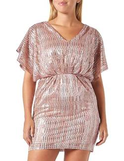 NAF Damen Faustine R1 Robe, Boho Pink, 44 von Naf Naf