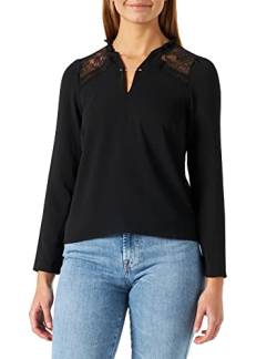 Naf Naf Damen Medina ML Bluse, Schwarz, Small von Naf Naf