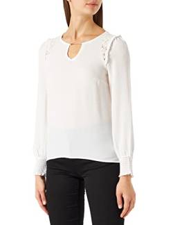 Naf Naf Damen Otina T-Shirt, Elfenbein, XS von Naf Naf