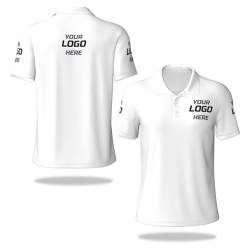 Naispanda Personalisierte Polo-Shirt für Männer Frauen Benutzerdefinierte Logo Golf-Shirts mit Logo Text Bild Personalisierte Arbeitskleidung Tshirt Maßgeschneiderte Arbeitskleidung Uniform S-4XL von Naispanda