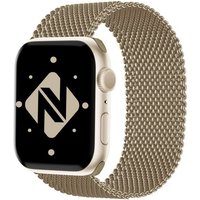 Nalia Smartwatch-Armband Apple Watch 42mm/44mm/45mm/49mm, Milanaise Metall Uhr Ersatzband / Magnet Verschluss / Edelstahl Loop von Nalia