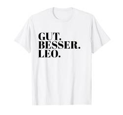 Gut Besser Leo T-Shirt von Namensshirt mit Namen bedruckt - Männer, Jungen