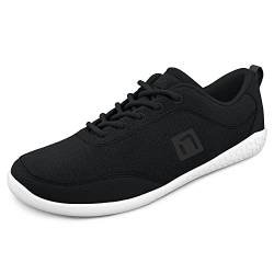 Nanga Damen Barefoot Women - Merino Barfuß Schuhe für Damen, Outdoor Sneaker aus Merinowolle, Gesundheitsschuhe, Traillaufschuhe schwarz 37 von Nanga