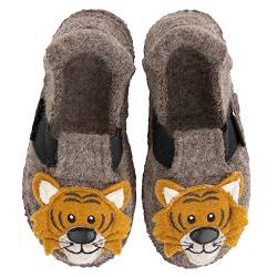 Nanga Kinder - Unisex Kinder Hausschuh Roar Tiger braun 24 von Nanga