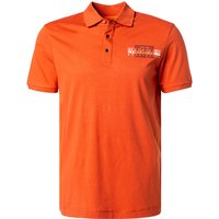 NAPAPIJRI Herren Polo-Shirt orange Baumwoll-Jersey von Napapijri