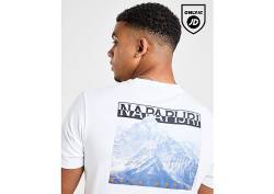 Napapijri Photo Back Print T-Shirt - Herren, White von Napapijri