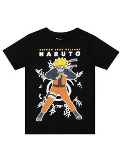 Naruto Tshirt | Anime Kleidung | Kinder T-Shirt Jungen | Anime T-Shirt | Schwarz | 122 von Naruto