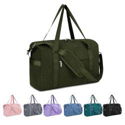 Narwey für Reisetasche Handgepäck Ryanair Handgepäck 40x20x25 Kleine Sporttasche Reisetasche Handgepäck Tasche für Flugzeug Weekender Damen und Herren 20L (Armeegrün) von Narwey