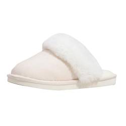 Nasliana Damen Warme Hausschuhe Memory Foam Plüsch Pantoffeln Herren Slippers Winter Slip on Puschen Indoor gemütliche Hausschuhe für den Alltag atmungsaktive Hausschuhe Filz Home rutschfeste Slippers von Nasliana