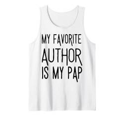 Mein Lieblingsautor ist mein Pap National Author's Männer Frauen Tank Top von National Authors Day Author Appreciation Gift