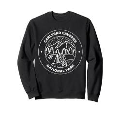 Carlsbad Caverns National Park Camp Mountain Fire Tree Moon Sweatshirt von National Park Camp Mountain Fire Tree Moon Star