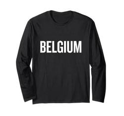 Belgische Nationalflagge, Farbe: Schwarz Langarmshirt von Nations of the World