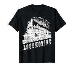 Locomotive Eisenbahn Vintage Schiene Zug Lok Trainspotter T-Shirt von NattWorld