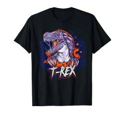 T-Rex Dino Tyrannosaurus Rex Dinosaurier Comic cool Kinder T-Shirt von NattWorld