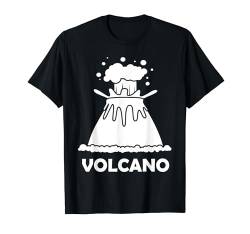 Volcano Vulkanausbruch Comic Stil Vulkan süß Kinder Eruption T-Shirt von NattWorld