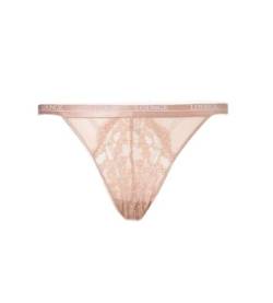 Lounge Underwear - Blossom String Tanga - Premium Unterwäsche Slip für Damen in NaturPur (DE/NL/SE/PL, Alphanumerisch, M, Regular, Regular, Rosa) von Natur Pur LieferAlles E.C.