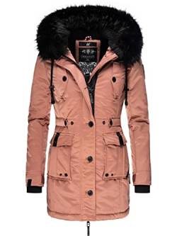 Navahoo Damen Warmer Winterparka mit Kapuze Luluna Prc Terracotta Gr. M von Navahoo