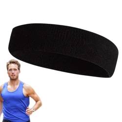 Stirnbänder für Männer | 7,1 * 2,36 Zoll Kopfband | Atmungsaktives Sport-Stirnband für Tennis, Basketball, Laufen, Fitnessstudio, Training von Nbhuiakl