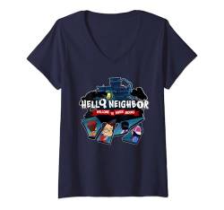 Damen Hello Neighbor - spielbezogene Designs T-Shirt mit V-Ausschnitt von Neighbor