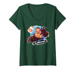 Damen Hello Neighbor - spielbezogene Designs T-Shirt mit V-Ausschnitt von Neighbor