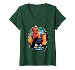 Damen Hello Neighbor - spielbezogene Designs T-Shirt mit V-Ausschnitt von Neighbor