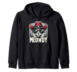 Katze Cowboy Cowgirl Country Western Funny Cat Meowdy Kapuzenjacke von Nerrrdy