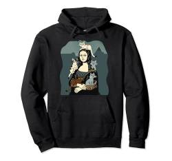 Retro Mona Lisa mit Katzen Neuheit Männer Frauen Kinder Lustige Katze Pullover Hoodie von Nerrrdy