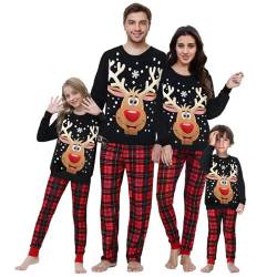 Neufigr Familie Weihnachtspullover Set,Damen Herren Weihnachtspulli,Lustig Kinder Weihnachten Pullover,Christmas Sweatshirt für Damen (M,03- Schwarz) von Neufigr