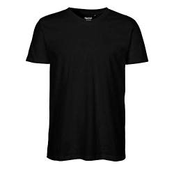 Neutral Herrren V-Neck T-Shirt/Black, M von Neutral