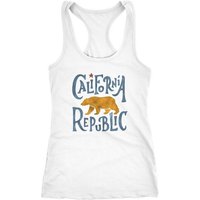 Neverless Tanktop Damen Tank-Top California Republic Kalifornien Bär Racerback von Neverless