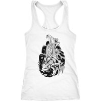 Neverless Tanktop Damen Tank-Top Koi Japan Japenese Racerback Slim Fit tailliert Baumwolle Neverless® von Neverless