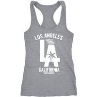 Neverless Tanktop Damen Tank Top Los Angeles California LA Palme Racerback Tanktop Neverless® von Neverless