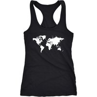 Neverless Tanktop Damen Tank Top Weltkarte World Map Racerback Tanktop von Neverless