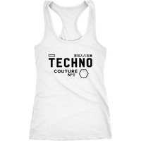 Neverless Tanktop Tank-Top Techno Logo Schrift Damen Racerback Neverless® von Neverless