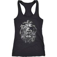 Neverless Tanktop cooles Damen Tank-Top mit großem Löwen Aufdruck Neverless® von Neverless