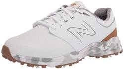 New Balance Brighton Golfschuh für Herren, Weiß/Braun, 44 EU von New Balance