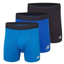 New Balance Men's 6" Boxer Brief Fly Front with Pouch, 3-Pack von New Balance